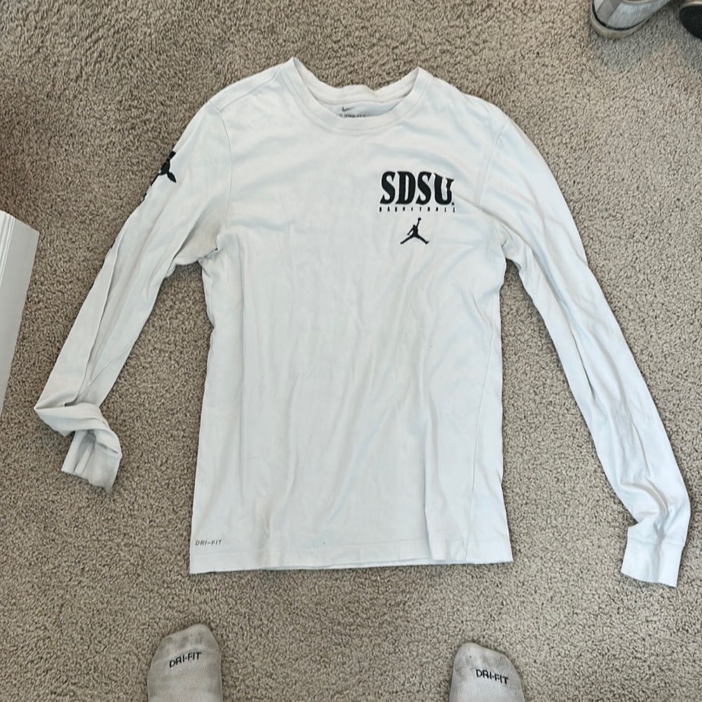 San Diego State University SDSU Jordan Basketball Long Sleeve Shirt